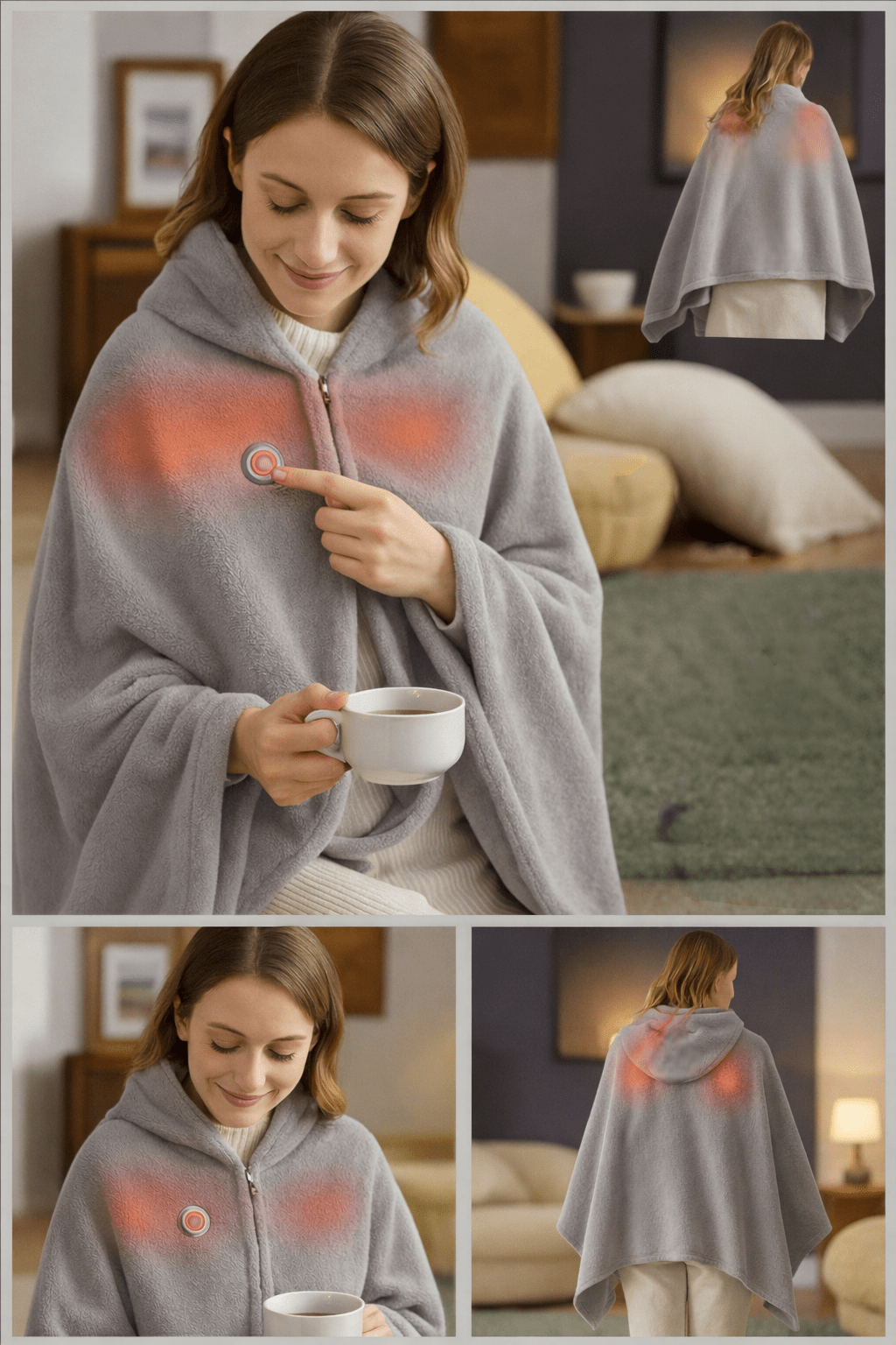 La Chaleur™ – Écharpe Chauffante Intelligente Premium